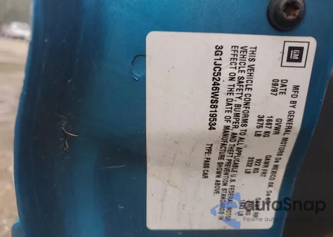 1998 Chevrolet Cavalier из США, поврежденный, VIN 3G1JC5246WS819534